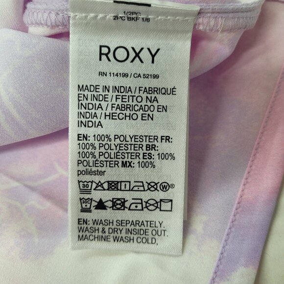 Roxy Lonely Star Printed Skirt Womens S Pink Purple Pastel A-Line Midi Beach New - Picture 8 of 14